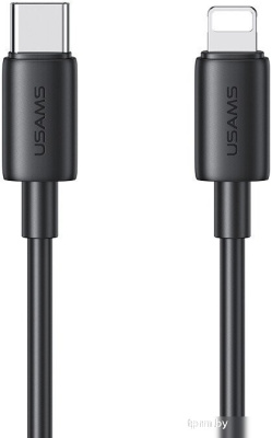Кабель Usams SJ712 USB Type-C - Lightning (1 м, черный) 