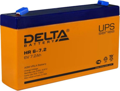 Аккумулятор для ИБП Delta HR 6-7.2 (6В/7.2 А·ч) 