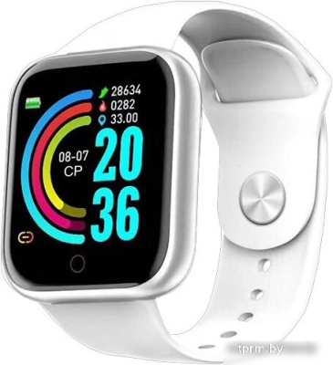 Умные часы IRBIS IceLine (серебристый/белый) 