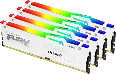 Kingston FURY Beast RGB 4x32ГБ DDR5 5200 МГц KF552C40BWAK4-128 