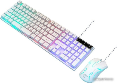 Клавиатура + мышь Nakatomi KMG-2305U (белый) 