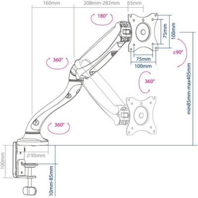 Кронштейн Arm Media LCD-T21 (белый) 