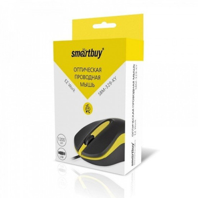 Мышь SmartBuy 329 Black/Yellow [SBM-329-KY] 