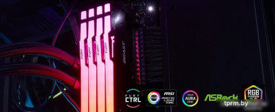 Оперативная память Kingston FURY Beast RGB 8ГБ DDR5 5600 МГц KF556C36BBEA-8 