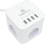 Сетевой фильтр Cablexpert CUBE-3-U4-W-1.5 