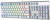 Клавиатура A4Tech Fstyler FS100 Neon (серебристый/голубой) Клавиатура A4Tech Fstyler FS100 Neon (серебристый/голубой)