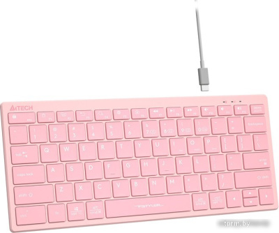 Клавиатура A4Tech Fstyler FBX51C (розовый) 