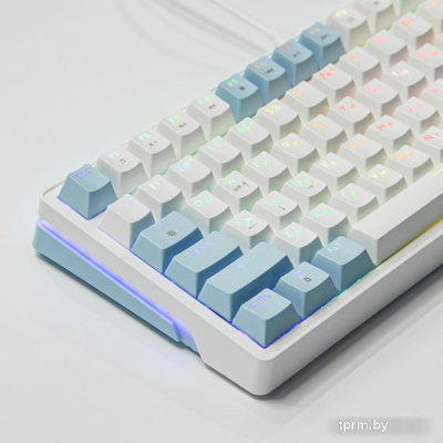 Клавиатура Cyberlynx ZA87 White Blue Orange (TNT Yellow) 