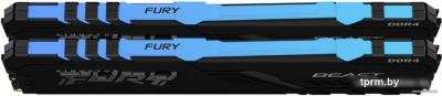 Оперативная память Kingston FURY Beast RGB 2x8ГБ DDR4 3200МГц KF432C16BB2AK2/16 