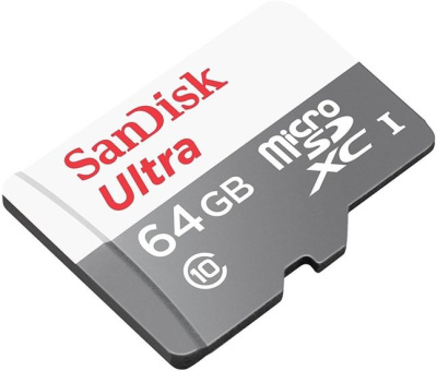 Карта памяти SanDisk Ultra SDSQUNR-064G-GN3MN microSDXC 64GB 