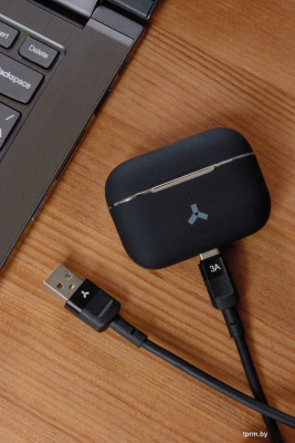 Кабель AccesStyle AC30-T100 USB Type-A - USB Type-C (1 м, черный) 