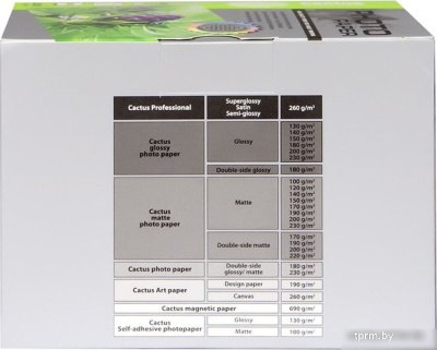 Фотобумага CACTUS Глянцевая A6 180 г/кв.м. 500 листов (CS-GA6180500) 