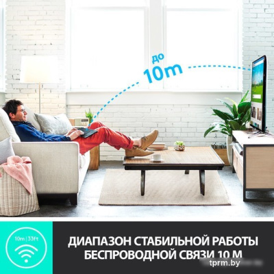 Клавиатура Logitech K400 Plus (черный, нет кириллицы) 