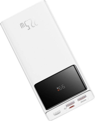 Внешний аккумулятор Baseus Star-Lord Digital Display Fast Charging Power Bank 30000mAh 22.5W (белый) 