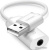 Адаптер Ugreen US206 30712 USB Type-A - 3.5 мм (0.15 м, белый) 