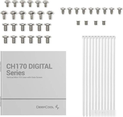 Корпус DeepCool CH170 Digital WH R-CH170-WHNPI0D-G-1 