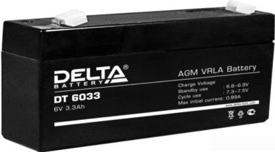 Аккумулятор для ИБП Delta DT 6033 (6В/3.3 А·ч)