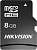 Карта памяти Hikvision microSDHC HS-TF-C1(STD)/8G/Adapter 8GB (с адаптером) 