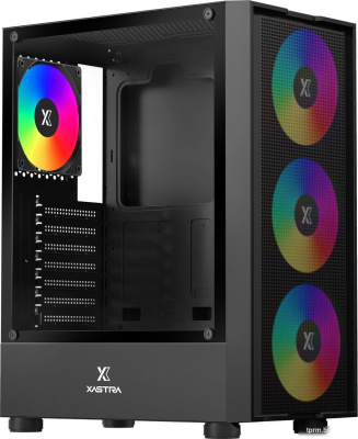 Корпус XASTRA A301 4FRGB (черный) 