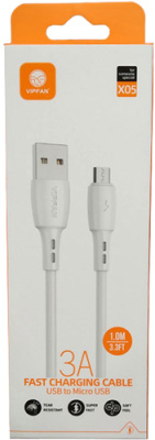 Кабель Vipfan X05 USB Type-A -microUSB (1 м, белый)