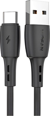 Кабель Vipfan X05 USB Type-A - USB Type-C (2 м, черный)