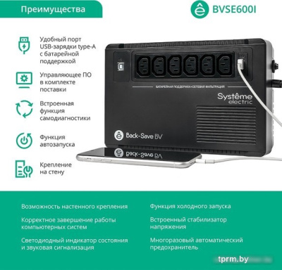 Источник бесперебойного питания Systeme Electric BVSE600I 