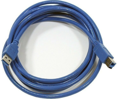 Кабель AOPEN ACU301-1.8м USB-A - USB-B (1.8 м, синий) 
