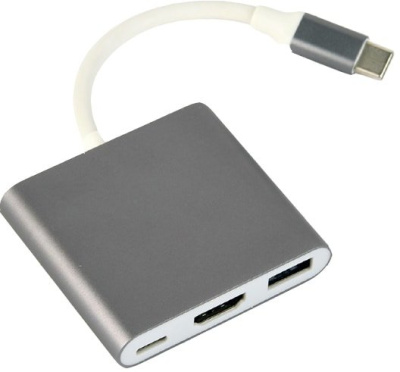 Адаптер Cablexpert A-CM-HDMIF-02-MX (серый) 
