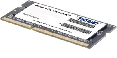 Оперативная память Patriot Memory for Ultrabook 4GB DDR3 SO-DIMM PC3-12800 (PSD34G1600L2S) 