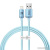 Кабель Baseus Crystal Shine USB Type-A - Lightning (1.2 м, голубой) Кабель Baseus Crystal Shine USB Type-A - Lightning (1.2 м, голубой)