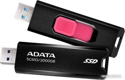 Внешний накопитель ADATA SC610 2TB SC610-2000G-CBK/RD 