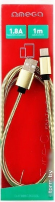 Кабель Omega Computer OUFBB6CBOXGL 1 м (золотистый) 