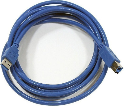Кабель AOPEN ACU301-1.8м USB-A - USB-B (1.8 м, синий) 