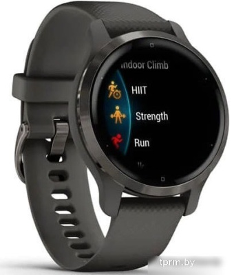 Умные часы Garmin Venu 2S (сланцевая нержавеющая сталь/черный) 