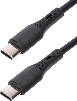 Кабель Cablexpert CC-USB2S-CMCM-1M-BK USB Type-C - USB Type-C (1 м, черный) 