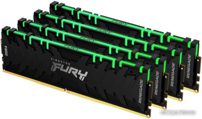 Оперативная память Kingston FURY Renegade RGB 4x8GB DDR4 PC4-25600 KF432C16RBAK4/32 
