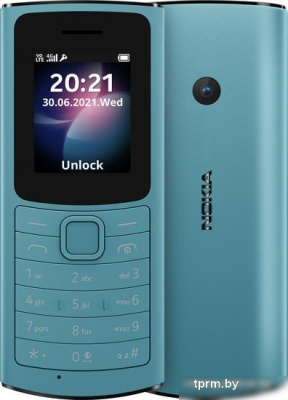 Мобильный телефон Nokia 110 4G Dual SIM (бирюзовый) 