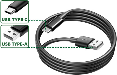 Кабель Dyllu DTUB1501 USB Type-A - Type-C (черный) 