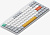 Клавиатура NuPhy Air75 V2 Ionic White (Gateron Low Profile Blue 2.0) 