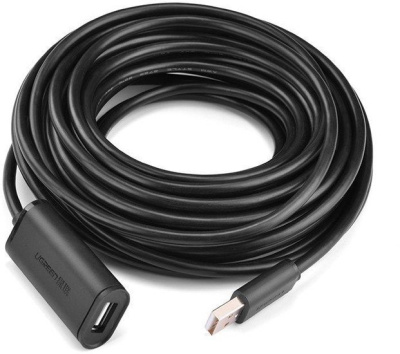 Кабель Ugreen US121 10319 USB Type-A - USB Type-A (5 м, черный) 