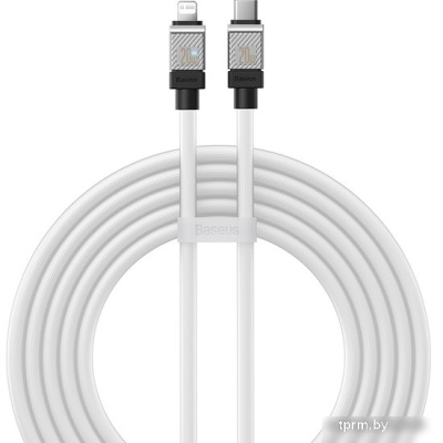 Кабель Baseus CoolPlay Series USB Type-C - Lightning (2 м, белый) 