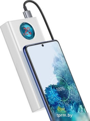 Baseus Amblight Digital Display 65W 30000mAh (белый) 