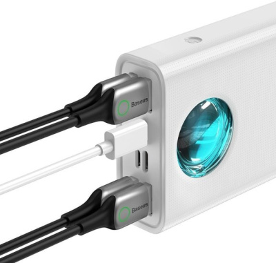 Портативное зарядное устройство Baseus PPLG-A02 30000mAh (белый) 