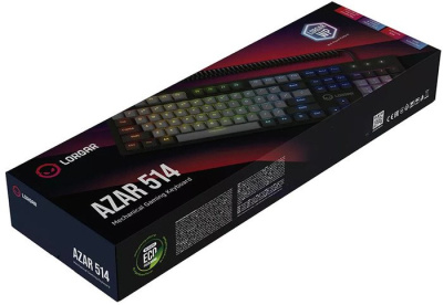 Клавиатура Lorgar Azar 514 (черный/белый) 