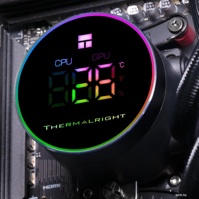 Система жидкостного охлаждения для процессора Thermalright Frozen Magic 360 Digital ARGB V2 (черный) 