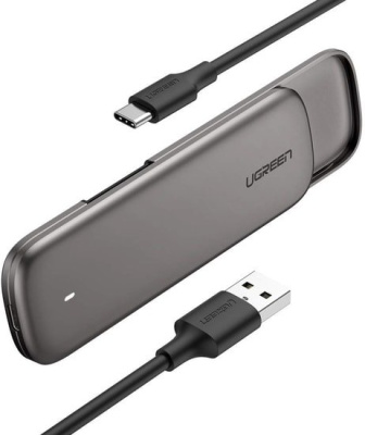 Бокс для жесткого диска Ugreen M.2 Enclosure microUSB 3.0 (серый) 