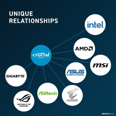 Оперативная память Crucial 16ГБ DDR5 5600 МГц CT16G56C46U5T 