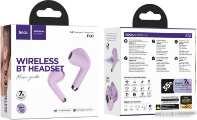 Наушники Hoco EQ1 (сиреневый) 