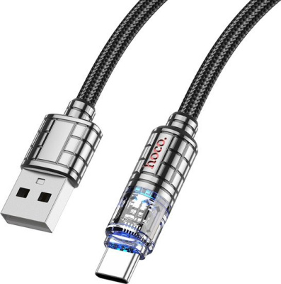 Кабель Hoco U122 USB Type-A - USB Type-C (1.2 м, черный) 