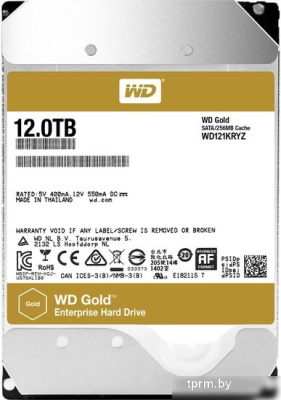 Жесткий диск WD Gold 12TB WD121KRYZ 